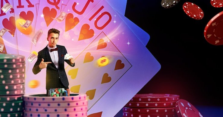 Kartu penawaran spesial dengan cahaya neon